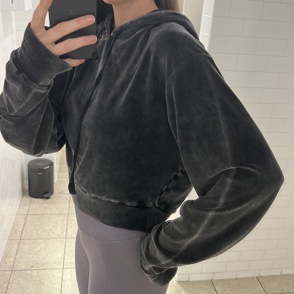 The Kooples oversized cropped sweatshirt size small - Picture 3 of 6